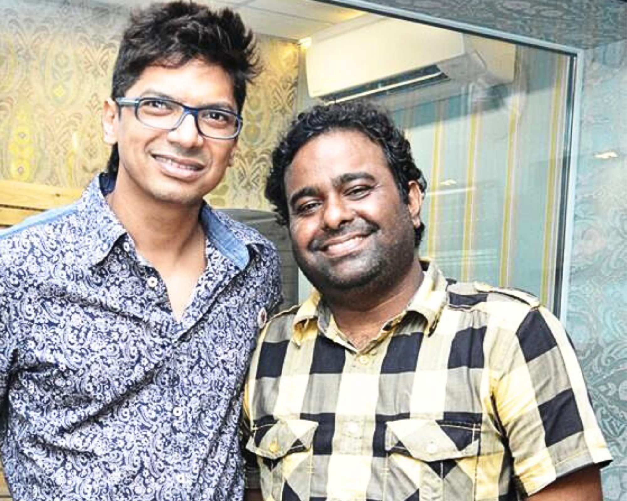 With Shaan after he sang a beautiful song of Veivek Asthaana