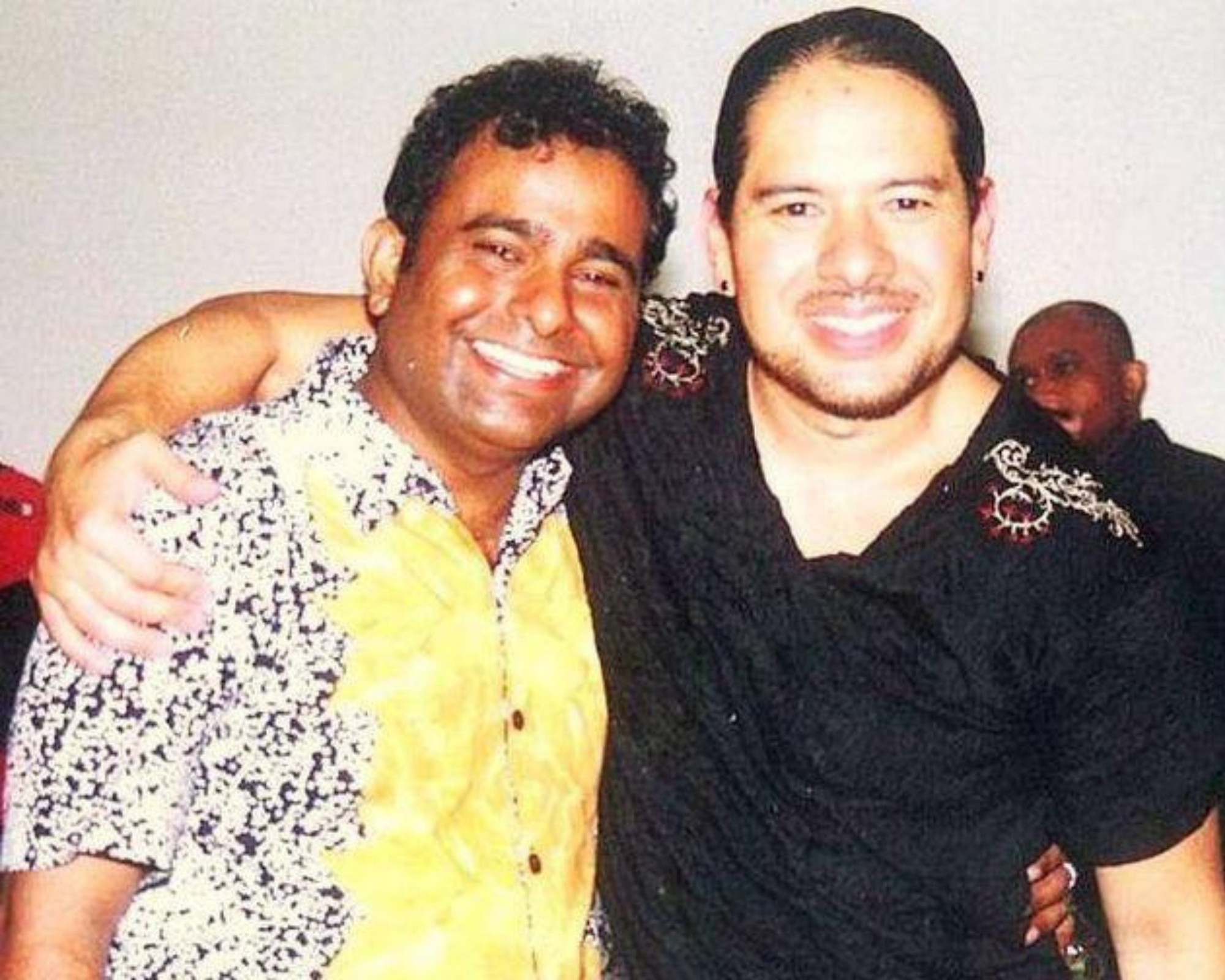 Grammy award winning musician Archie Pena with Veivek Asthaana after a music jam up session
