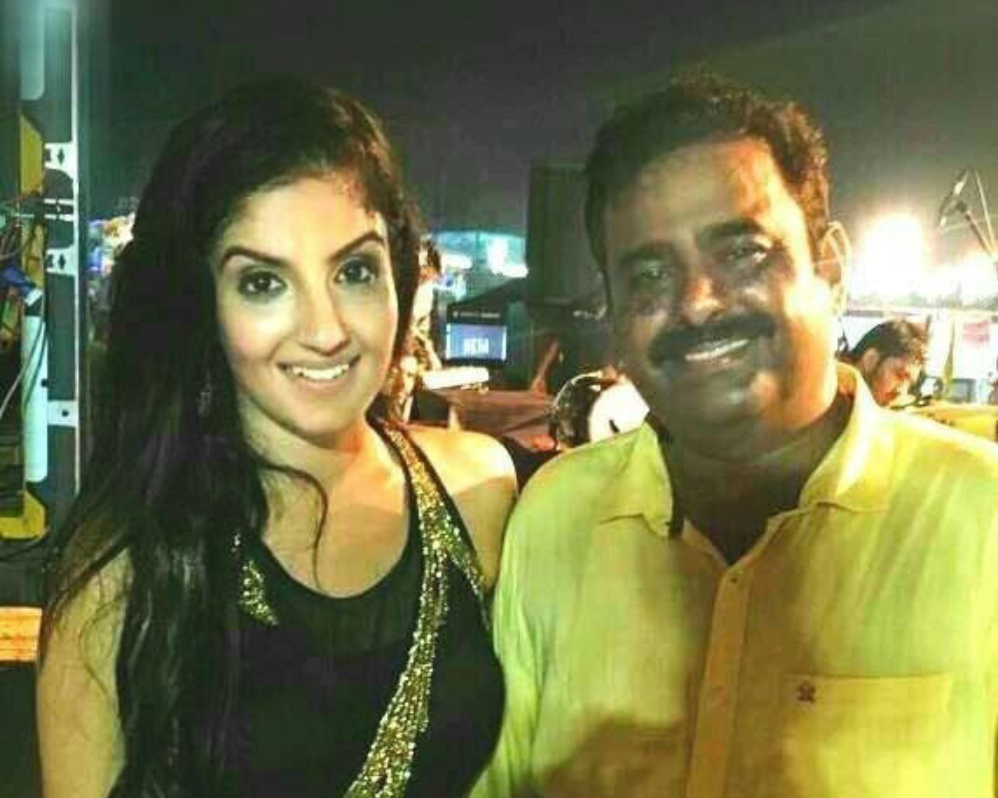 Rupali Jagga with Veivek Asthaana after a successful musical event