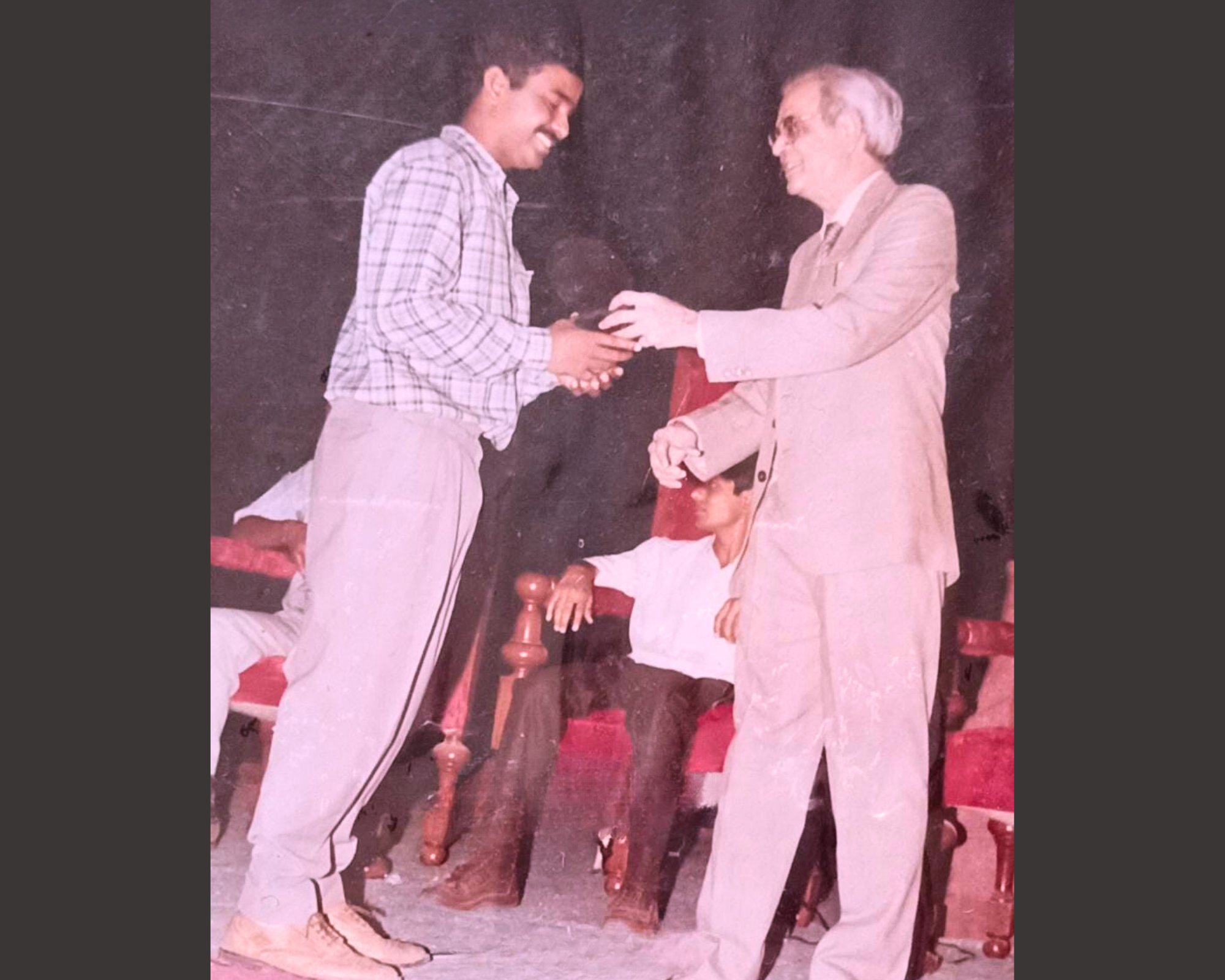 Receiving the Best Director Award in the National Youth Festival OASIS 92 at BITS Pilani